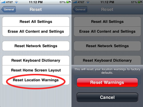 iphone reset settings